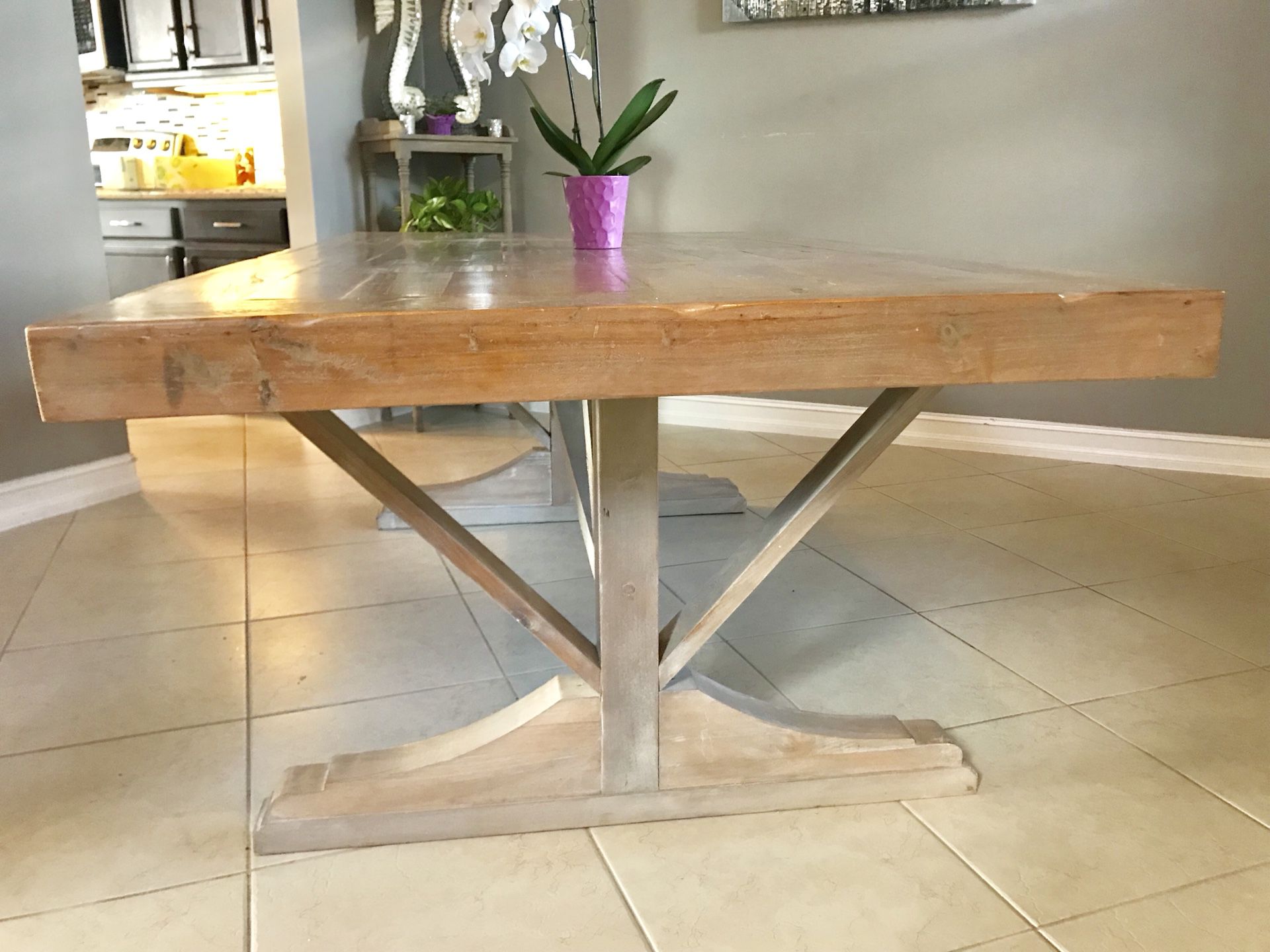Hand-crafted, Custom - Solid wood dining table. Came From Rustic rooster