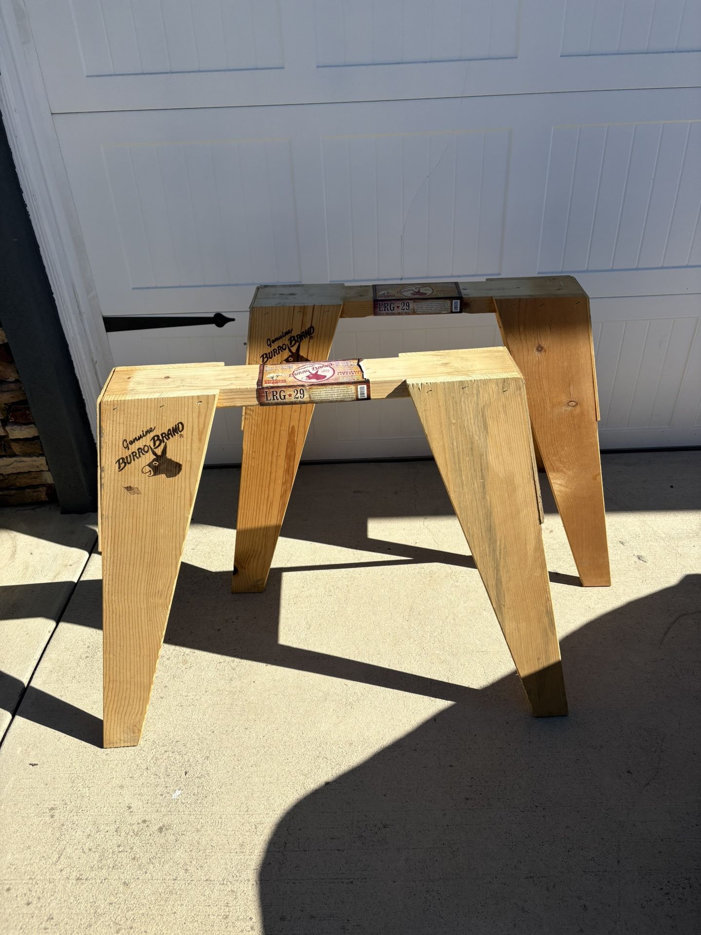 Burro Brand Wood Sawhorse 29” Large 