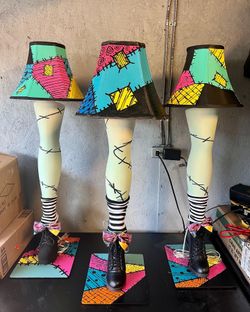 Sally Leg Lamps Nightmare Before Christmas