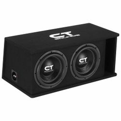 CT Sounds Dual Subwoofer Ported Enclosure Box