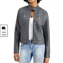 Macys Leather Jacket JR 