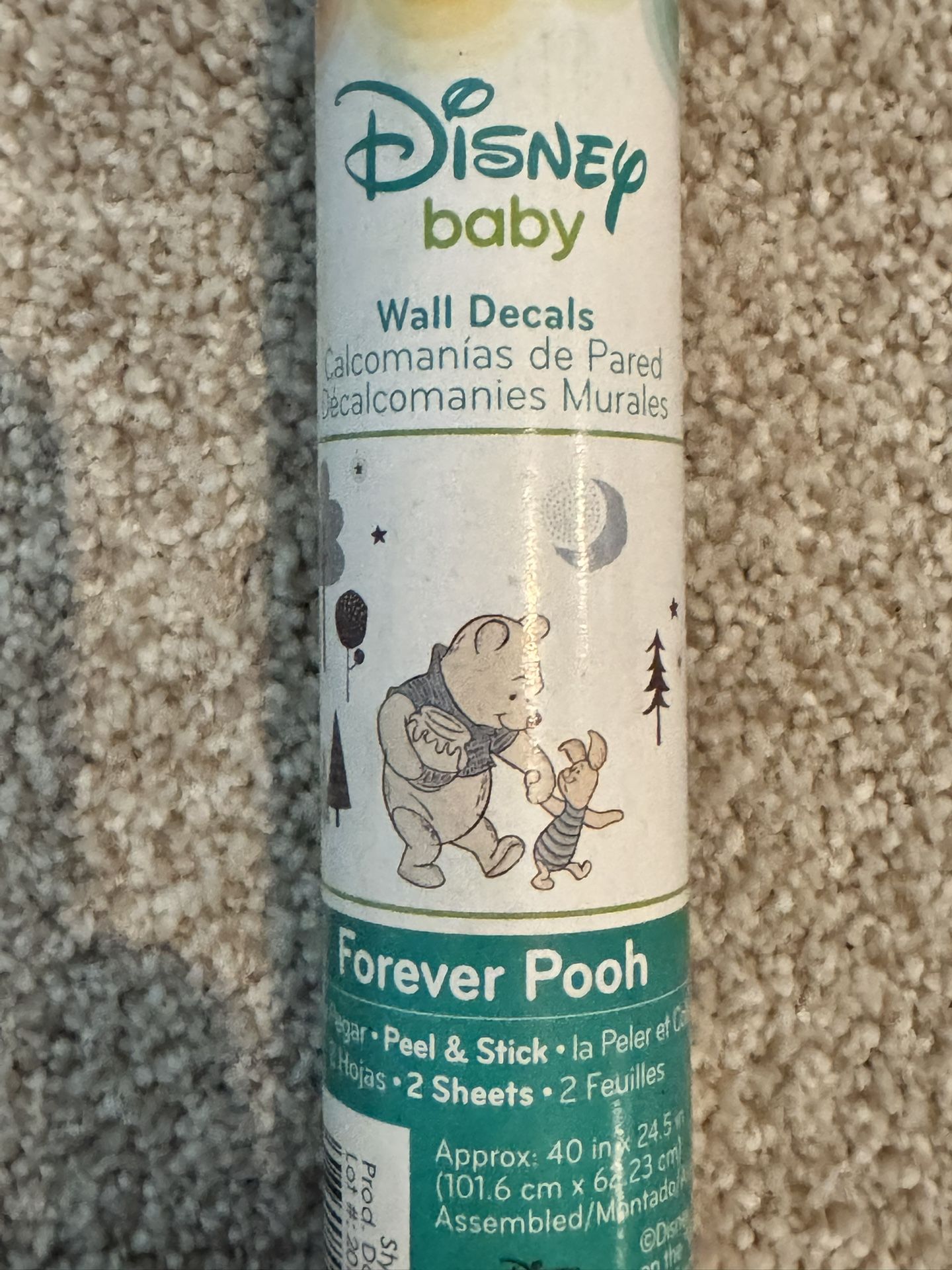 Disney Baby Lambs and Ivy Forever Pooh wall decal