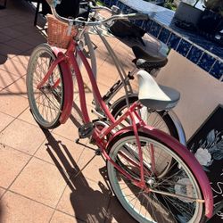 Huffy Women’s Teen Girls Pink Cruiser Bicycle 