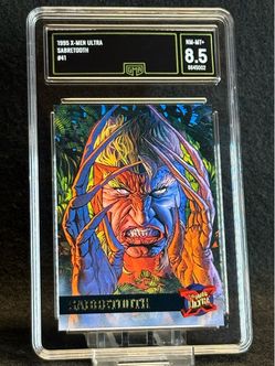 1995 X-Men Ultra 🔥 Sabretooth 🔥 GMA 8.5 NM-MT+ 💎 - Marvel