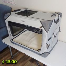 36” Collapsable Pet Crate Gray Color