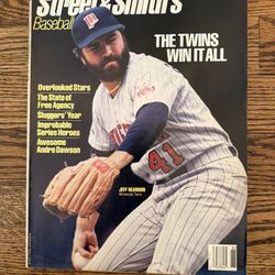1988 Street and Smith's Baseball Yearbook with Jeff Reardon cover
