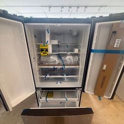 GE 36" 27 Cu. Ft. Fingerprint Resistant Stainless Steel French Door Refrigerator