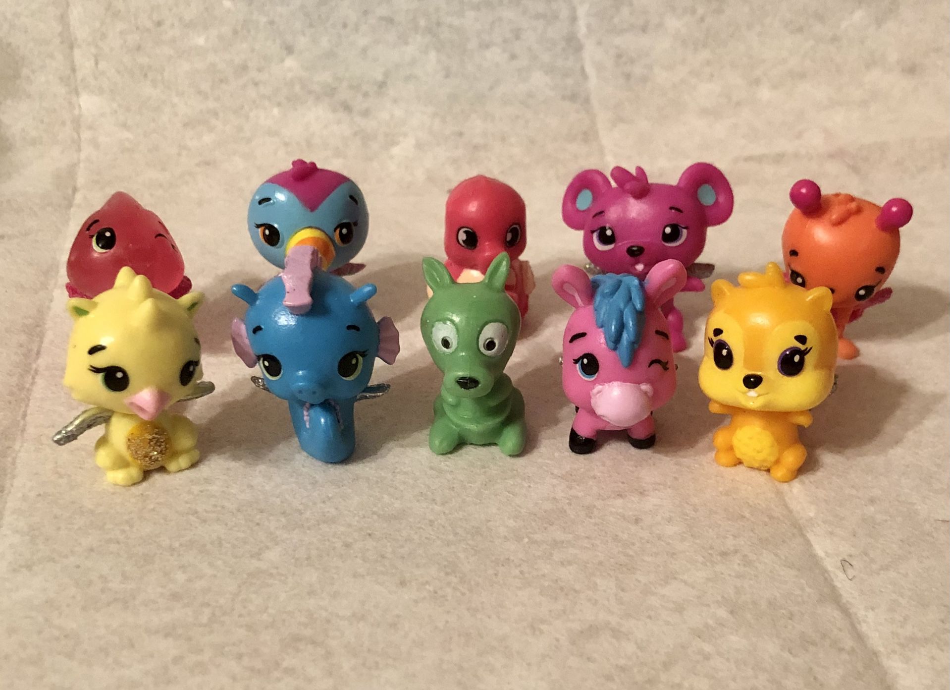 Hatchimals Colleggtibles Lot Of 10 Mixed Animal Figure Toys