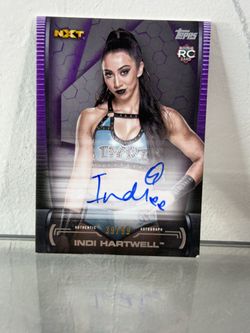 2021 Topps WWE Undisputed Indi Hartwell RC Auto Purple /99 #A-IH