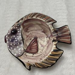 Hand Painted Ceramic Fish Bowl 