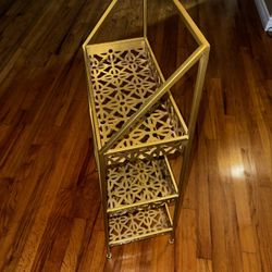 Gold 3 Layer Rack/shelf 