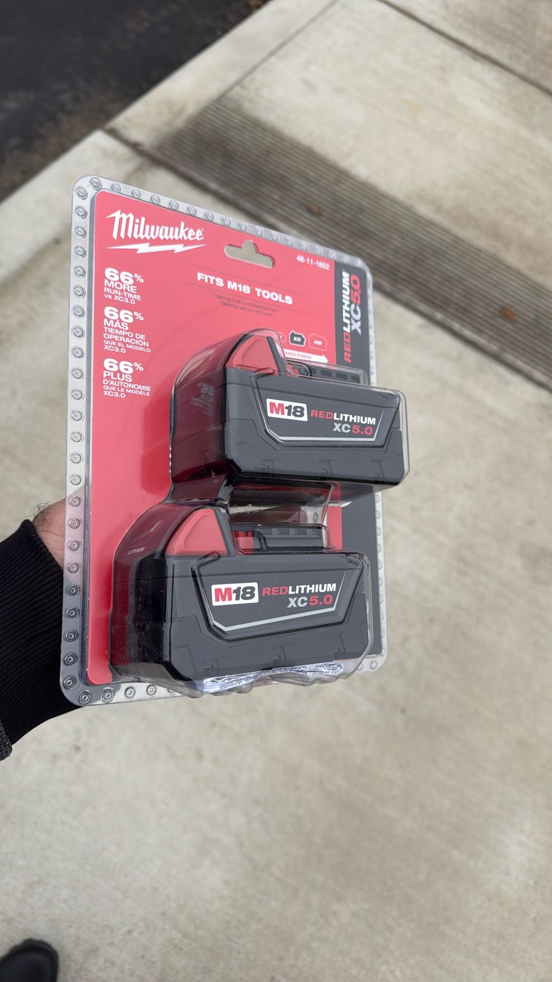 Milwaukee M18 5.0 Batteries New 
