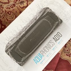 Brand New Waterproof AQUAPHONICS AQ10 Portable Bluetooth Speaker - Obsidian sand