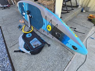 Body Glove Performer 11' Inflatable Stand Up Paddleboard Package Home Sports & Fitness Water Sports Paddle Boards, Surfboards & Kayaks Lake Ocean