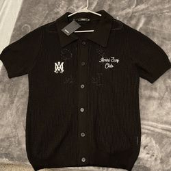 Amiri Black Mesh Shirt