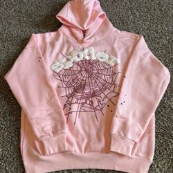 Young Thug x SpiderWorldwide Pink And Brown Sp5der Hoodie 