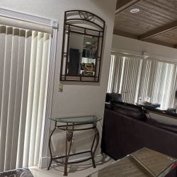 Console Table With Mirror 