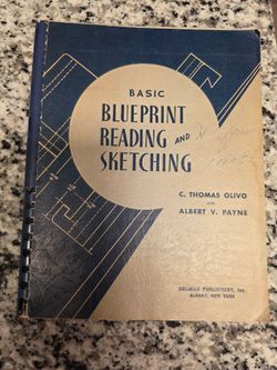 Vintage 1950s Basic Blueprint Reading & Sketching Book