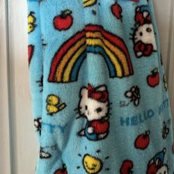Hello Kitty Rainbow Faux Fur Throw 
