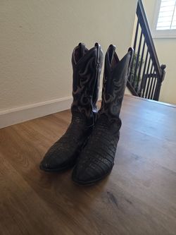 Tony loma black cowboy boots