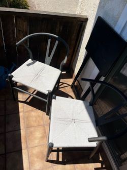 Wishbone Patio Chairs set of 2