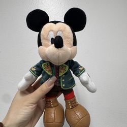 Disneyland Mickey Mouse Plush Doll Key Chain Fantasyland Tokyo Japan