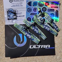 Ultra Music Festival  GA  wristbands  4ct