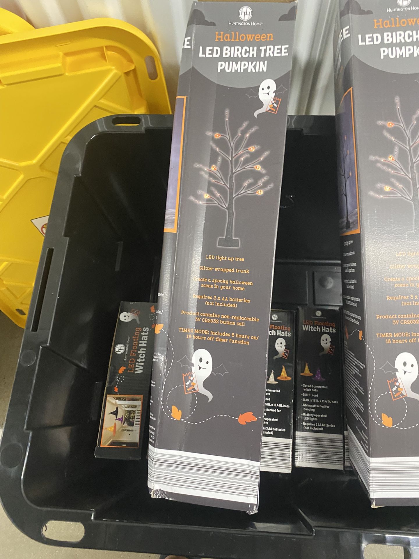 Led Light Up Birch Halloween Tree New