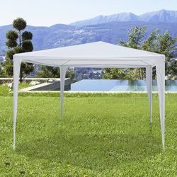 10' x 10' Gazebo Canopy Wedding PE Party Tent Heavy Duty