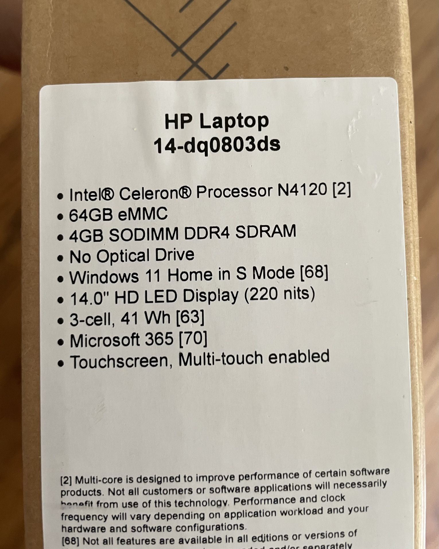 Laptop New Closed Box $250