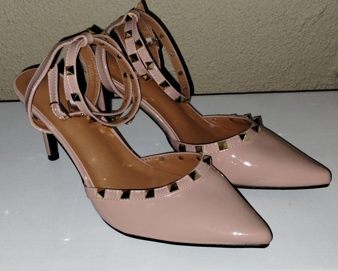 New Pink And Gold High Heels Size 8.5 Women