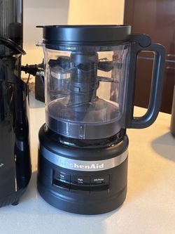 KitchenAid 9-Cup Food Processor - KFP0921, Black Matte Four Blade Multipurpose Design, All-in-One Storage Solution, Easy Clean Work Bowl, Whisk Access