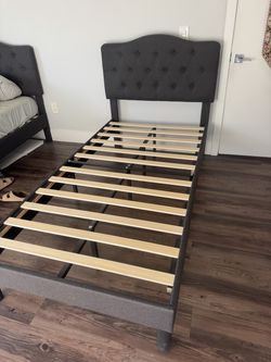 Two twin bed frames, very good condition