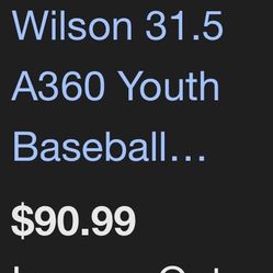 Youth Wilson a360 catchers mitt