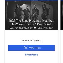 Metallica Tix x 4
