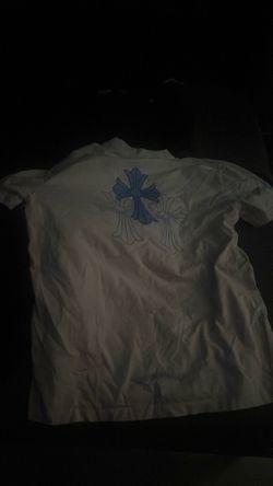 Chrome heart shirt blue accents large