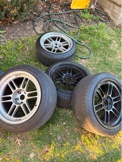 18" Enkei RPF1 Wheels with Tires