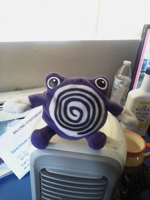 Vintage Pokemon Poliwhirl 1998 Nintendo Plush Toy