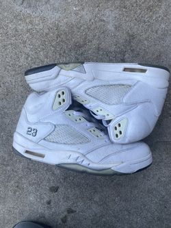 Jordan 5 - Metallic white SZ 9.5