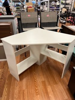 White Corner Desk Computer Desk