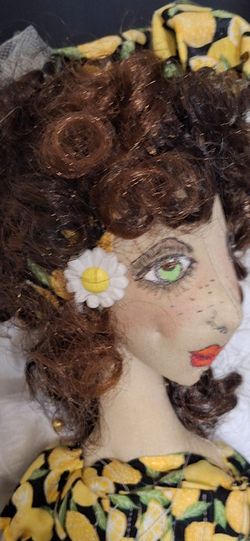 Hand-stitched Cloth Doll