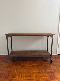 World Market 2-Shelf Rolling Console Table / Cart