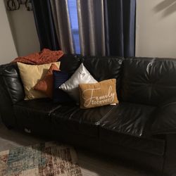 Real Leather Sectional 