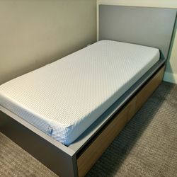 Twin Storage Bed & Mattress 