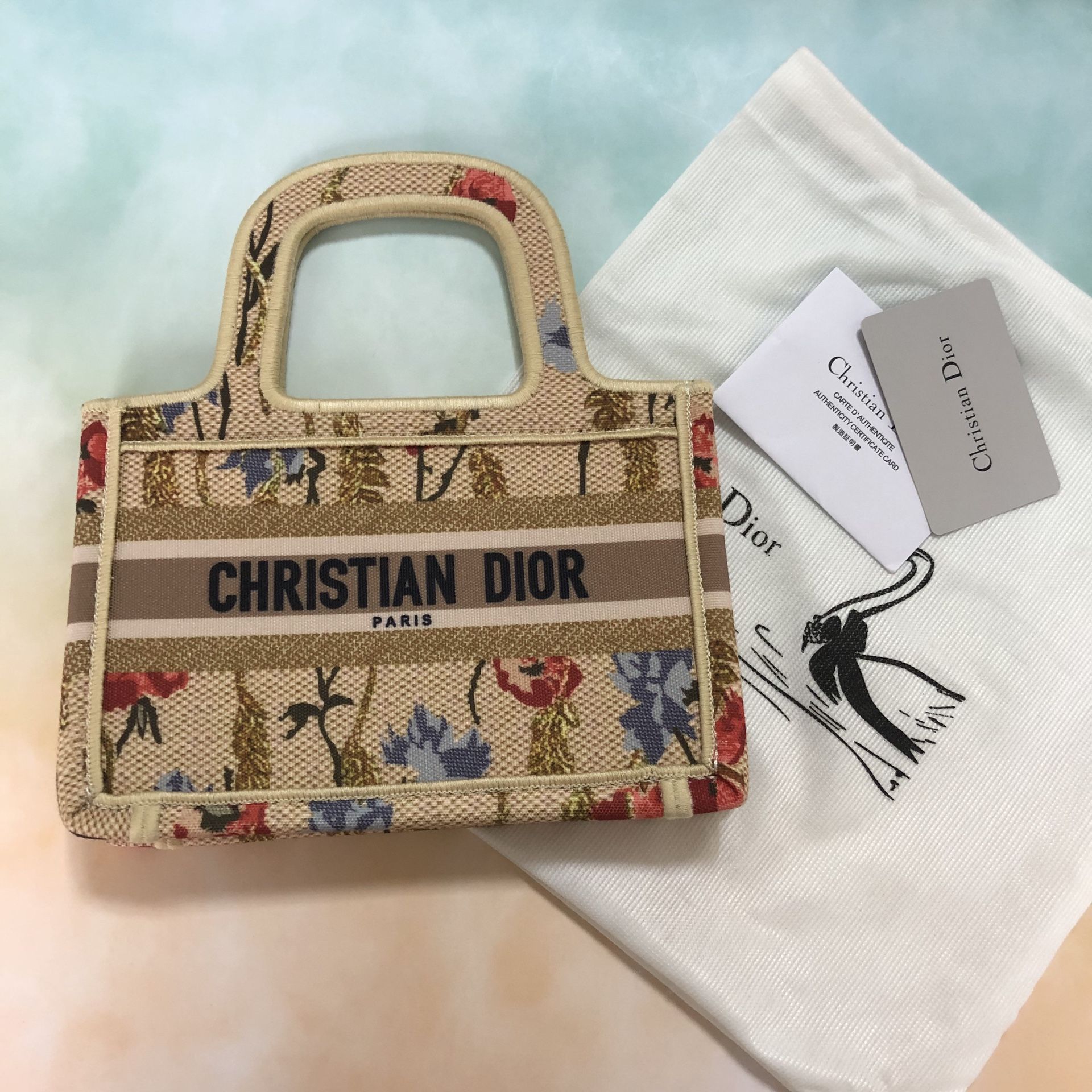 Vintage Dior Paris Book Tote
