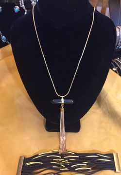 Gold plated necklace & bracelet set