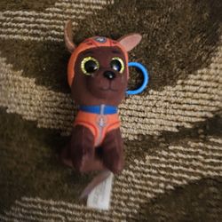TY Beanie Boos Mini Paw Patrol Puppy Zuma 3" Plush Keychain Clip 2018 
