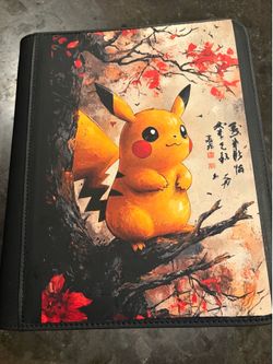 Japanese Pikachu Binder full of Pokemon cards