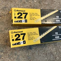 Ramset 0.27 Caliber Yellow Strip Loads 100 Counts 2 Boxes $20