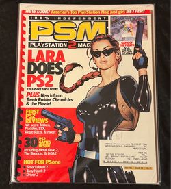 PSM PlayStation 2 Magazine #35 Nov 2000 Lara Does PS2 Tomb Raider Chronicles